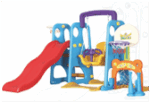 slide swing playset basketball soccer