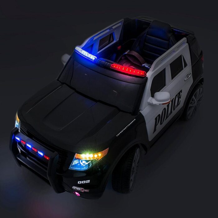 Ride On Police Car 12V For Kids With Siren - Image 5