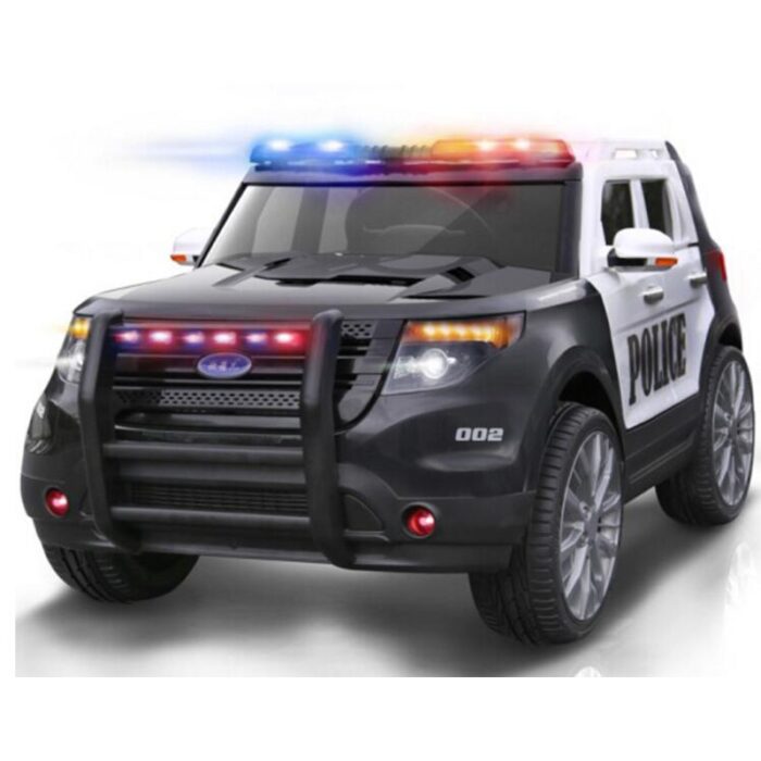 battery-opertaed-ride-on-police-car4.jpeg Ride On Police Car 12V For Kids With Siren - Image 1