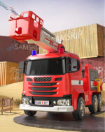 Kids Fire Truck with Parents Stand - Image 5
