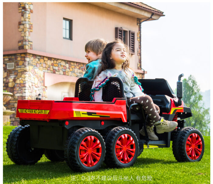 O1CN01AkSaro238EEklvdTY_2883567210.jpg RED RIDE ON TRACTOR WITH EVA WHEELS 12V - Image 1