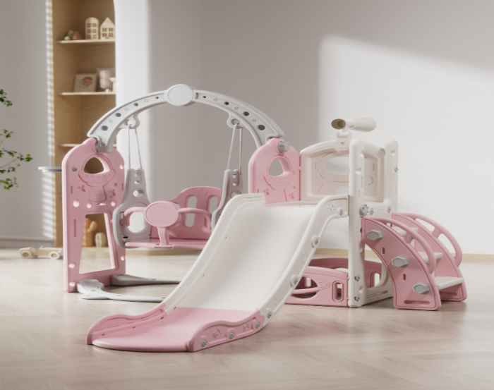 CloudPlay-Deluxe-4-in-1-Slide-Swing-Climbing-Set.png CloudPlay Deluxe 4-in-1 Slide & Swing Climbing Set - Image 1