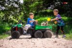 Ride on tractor with EVA wheels 24V - Green - Image 9